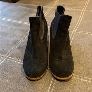 Dolce Vita Black Suede Ankle Booties